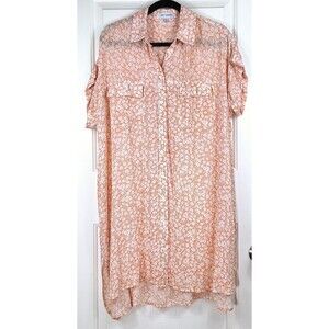 Lost + Wander The Seascape Beach Cover Up Tunic Dress Floral Print Size  M/Large